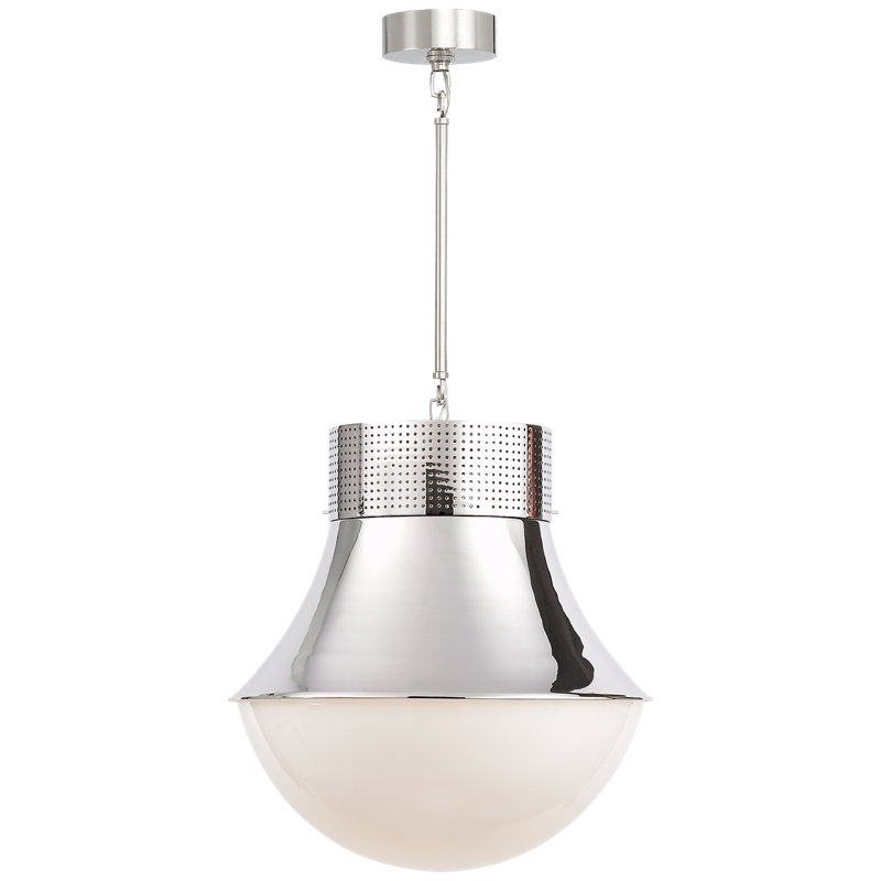 Kelly Wearstler Precision Small Pendant, Polished Nickel, 19" H x 17" W x 17" D