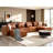 6-Piece 152.76” Leather Upholstered Sectional Sofa-1241260198