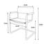 Chaise de bureau Fred en similicuir et acier inoxydable Fred-1006272405