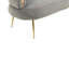 Chaise d'appoint avec pieds dorés-1530319127