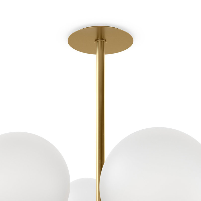 Zodiac 18 - Light Chandelier, Burnished Brass