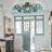 Navy Blue Glass Globe Blossom Flush Mount Ceiling Light-2052931957