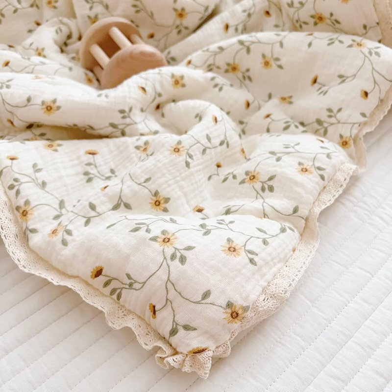 Mignon courtepointe / couverture en coton 2 couches
