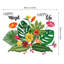 Adhésif décoratif fleurs tropicales