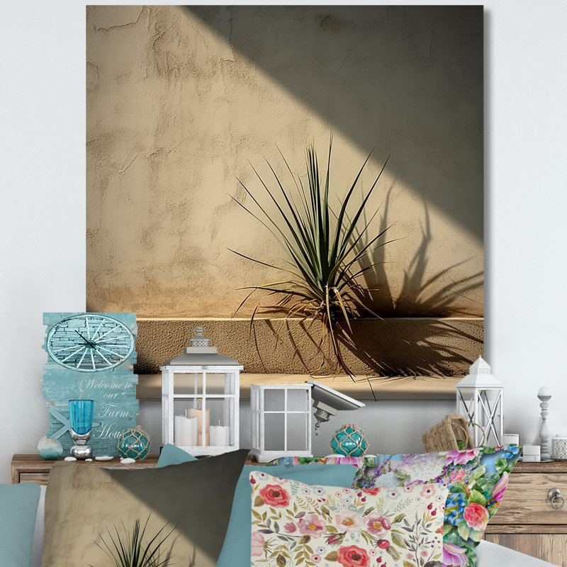 Plantes de minimalisme sur toile, H 24 po x l 24 po x P 1 po, Toile tendue