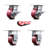 4 Piece Poly on Aluminum Caster Set