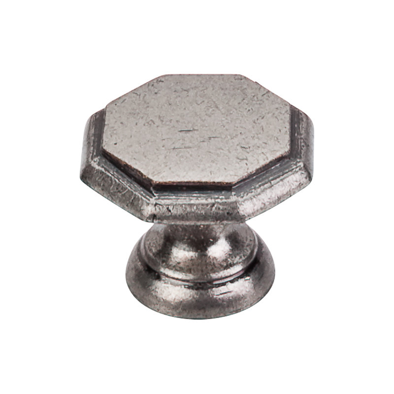 Devon 1 1/4" Diameter Round Knob, Pewter Antique