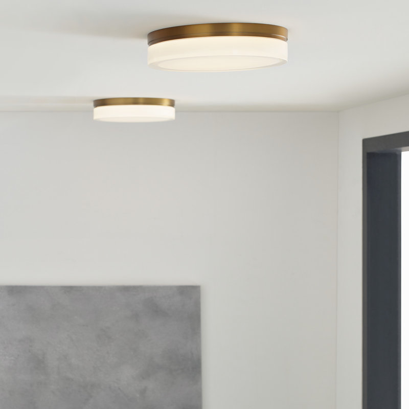 Cirque 1 - Light LED Flush Mount, 3000K, Satin Nickel