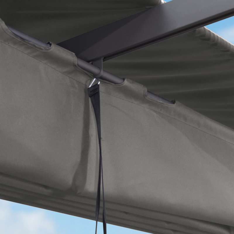 3m x 3m Aluminium Pergola, Grey