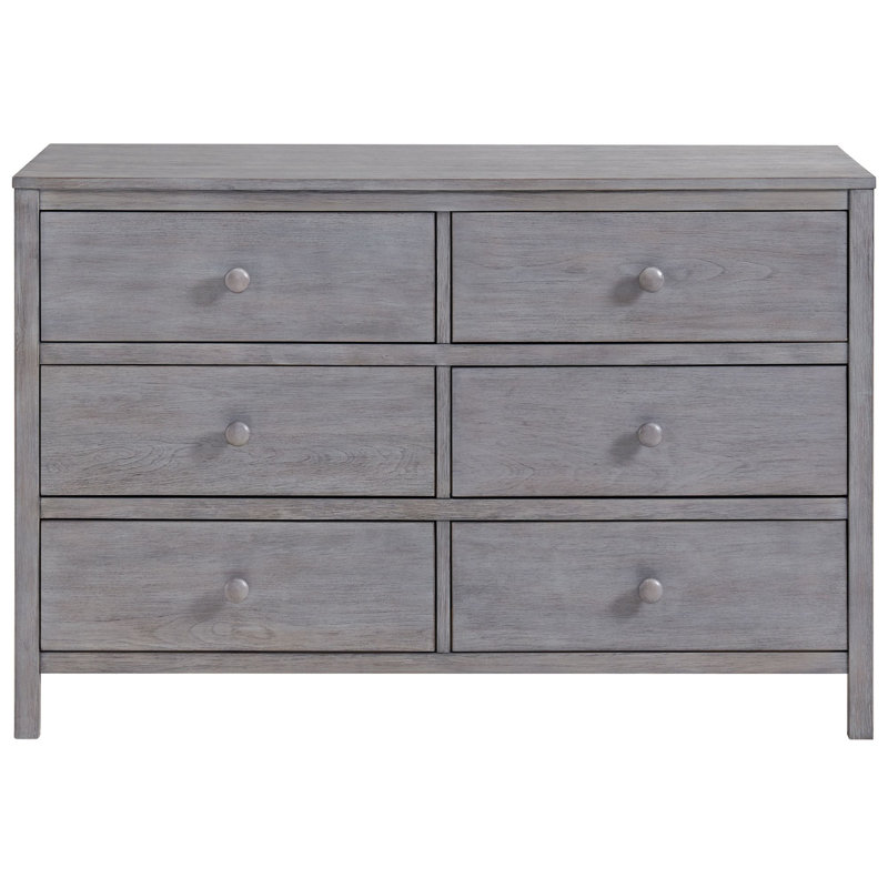 Everlee 6 Drawer Dresser, Greystone