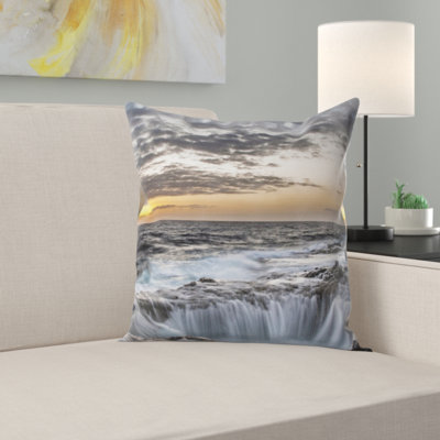 Housse et insert de coussin carré Ocean