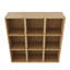 Armoire de rangement murale avec tablettes ouvertes-129339189