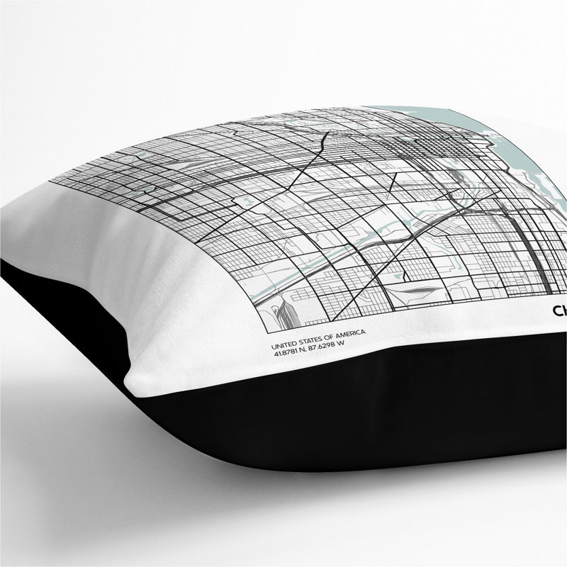 Square Cushion, 40cm H x 40cm W x 15cm D, Black