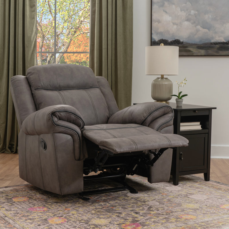 Precita Grey Manual Reclining Chair