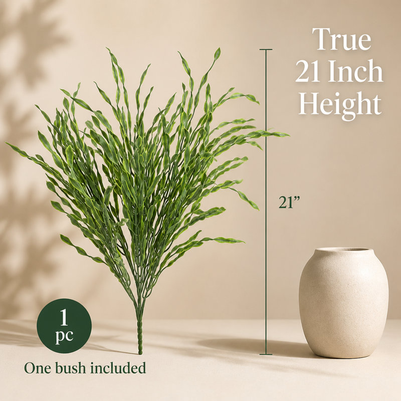 21" Spiral Grass Bush - 3 Pack