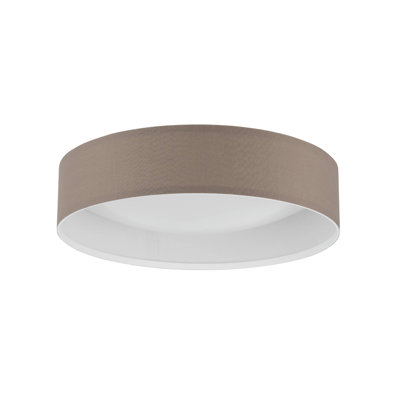 LED flush ceiling light Pasteri, 32 cm made of fabric