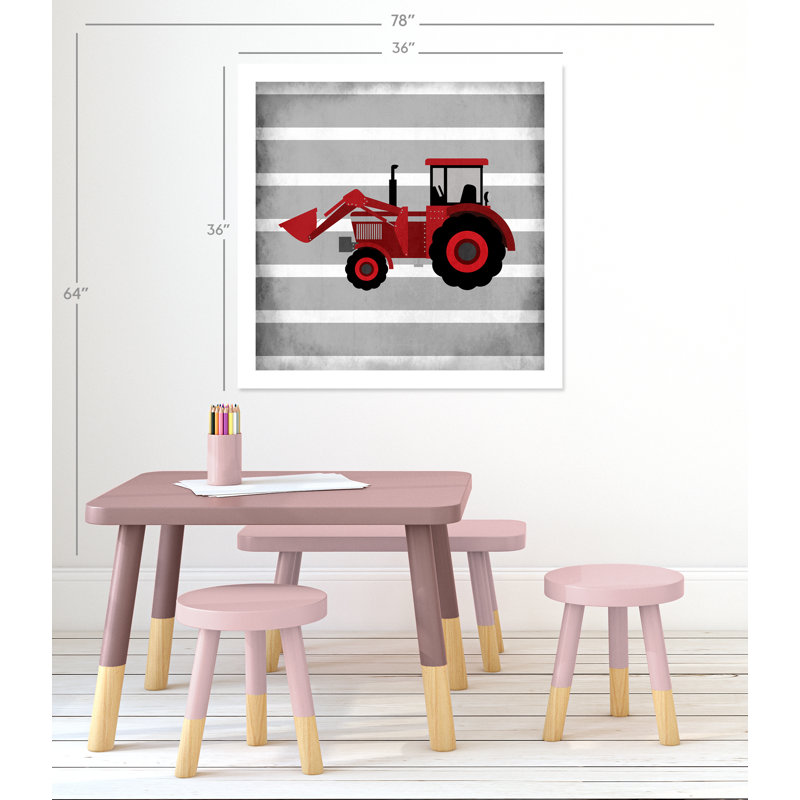 in Red 3' Wall Decal, 36" H x 36" W x 1" D, Paper