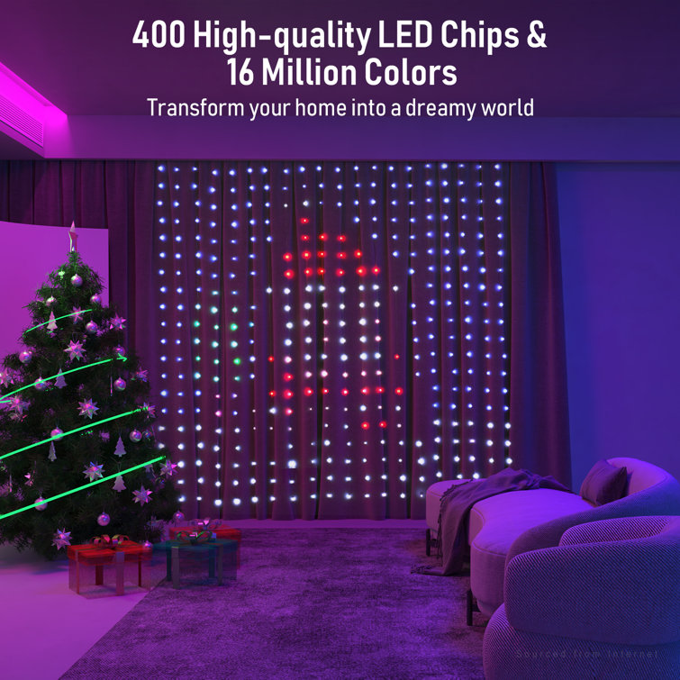 Diy Smart Christmas Tree Lights App Remote Control String Lights