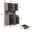 Armoire de rangement pour garde-manger de 71 po de hauteur avec 6 portes, huche de cuisine avec support pour micro-ondes, armoire de rangement avec tablettes réglables, garde-manger moderne avec tiroir pour la salle à manger de cuisine-1606295093
