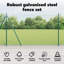Vidaxl Chain Link Fence With Posts Steel-116798014-116798015