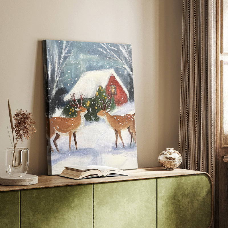 Art de Noël des Fêtes de Noël CDLxxi - galerie sur mesure Cavas, H 27 po x l 18 po