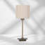 Square Stick Antique Brass Metal Bedside Table Lamp 