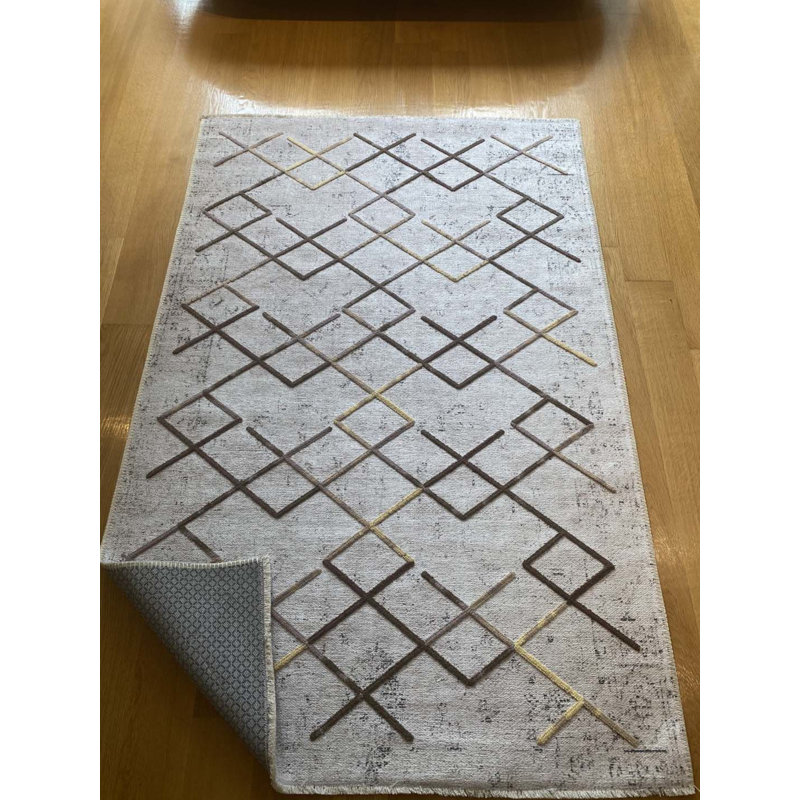 Tapis Lashia avec envers antidérapant, Tapis de couloir 5 pi 3 po x 13 pi 1 po