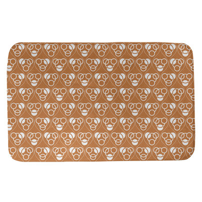 Tapis de bain géométrique rectangulaire antidérapant Circles Waves
