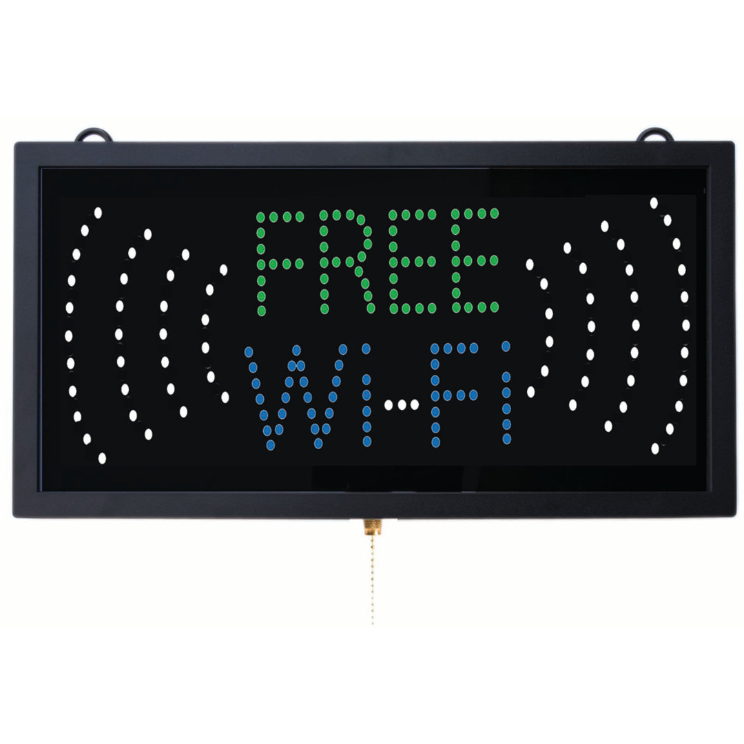 9.75'' Text & Numbers Themed LED Sign AARCO