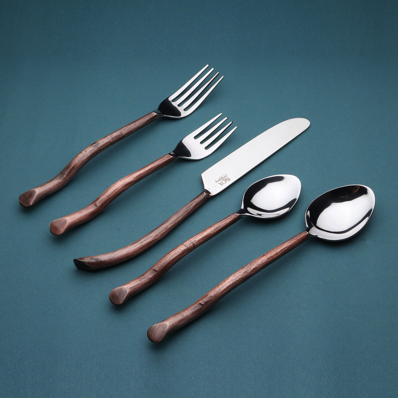 Ensemble de couverts Inox Twig Design, Cuivre, 4
