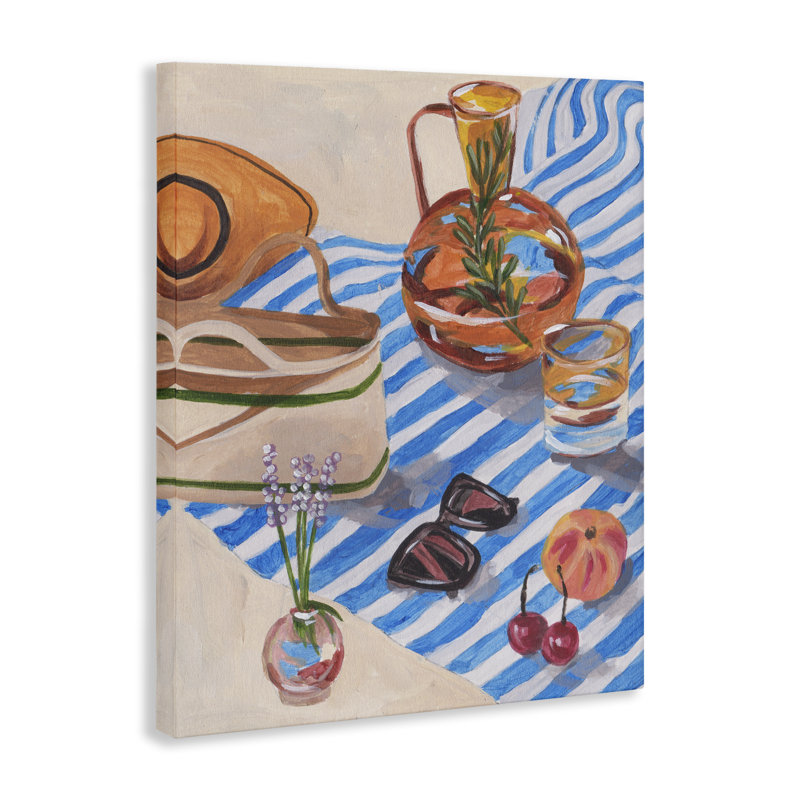 Art mural sur toile Tangerine Tides Beach, par Melissa Wang, H 40 po x l 30 po