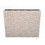 Ensemble de 2 pots d'extérieur en osier PE, beige