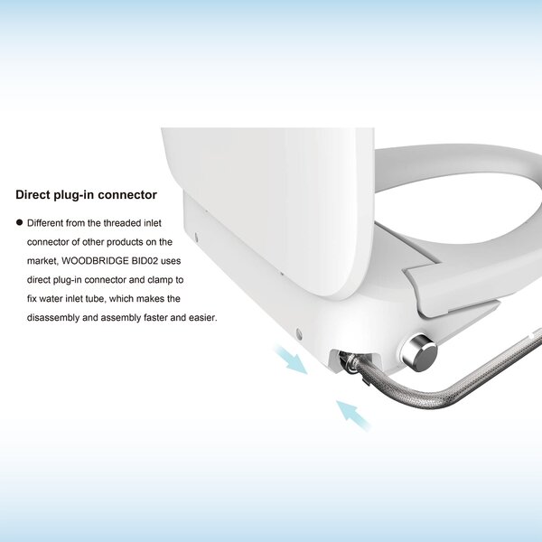 WoodBridge Elongated Toilet Seat Bidet & Reviews | Wayfair