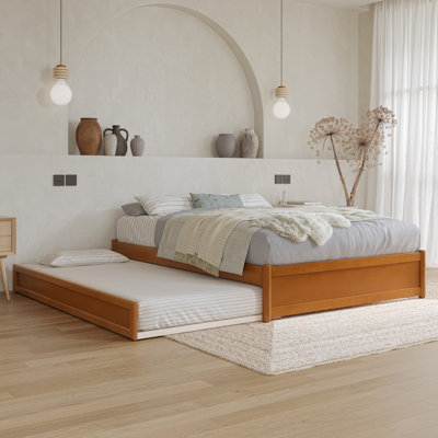  Lamariah Solid Wood Platform Bed with Matching Trundle