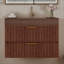 Meuble-lavabo flottant moderne de 30 po avec plateau en pierre frittée sans soudure-311718899