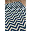 Tapis bleu marine / blanc intérieur / extérieur Irita-502085341