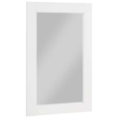 Kleier Wood Flat Wall Mirror