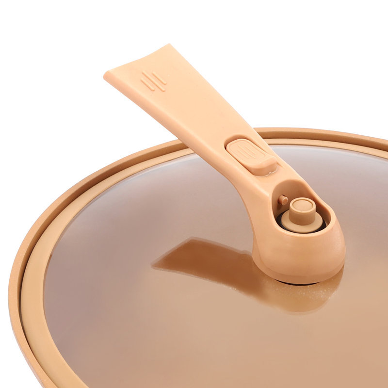 Micro-cocotte antiadhésive en argile avec panier à vapeur