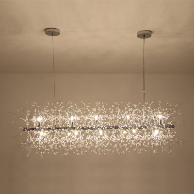 15-Light Linear Firework Chandelier