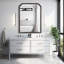 Miroir mural en bois massif pour salle de bain ou chambre à coucher-91833627-90955538