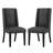 Modway Baron White Vinyl and Wood Frame Dining Chairs-1820199040