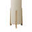 Accent Floor Lamp, 50 Inch Cylindrical Tower Fabric Shade, Ivory Linen
