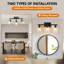 Plafonnier ajustable semi-encastré avec abat-jour en verre transparent-758897280