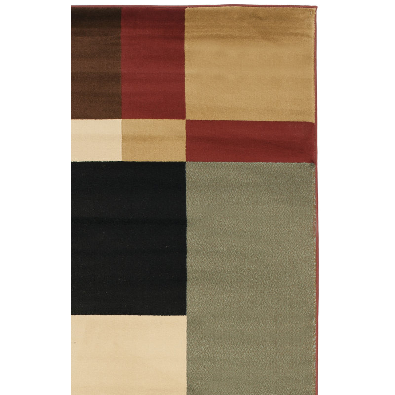Charis Performance Geometric Rug, Square 5'