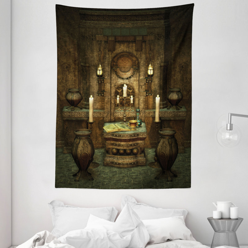Tapisserie en polyester gothique, H 80 po x l 60 po