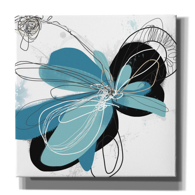 «The Flower Dances 2» par Jan Weiss, art mural sur toile, H 26 po x l 26 po x P 1,5 po