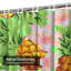 Rideau de douche Tropical Floral Blossom Beach Art avec 12 crochets-214942355
