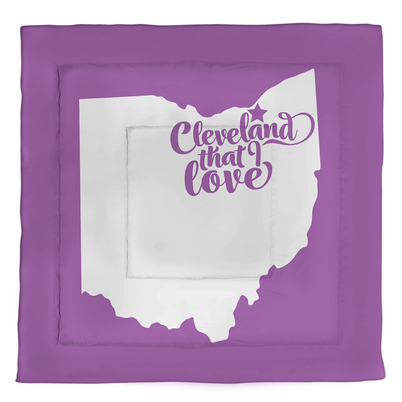 Ohio Polyester Comforter, Violet
