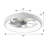 20'' Dianeshia Flush Mount Dimmable Ceiling Fan with LED Lights-1221381298