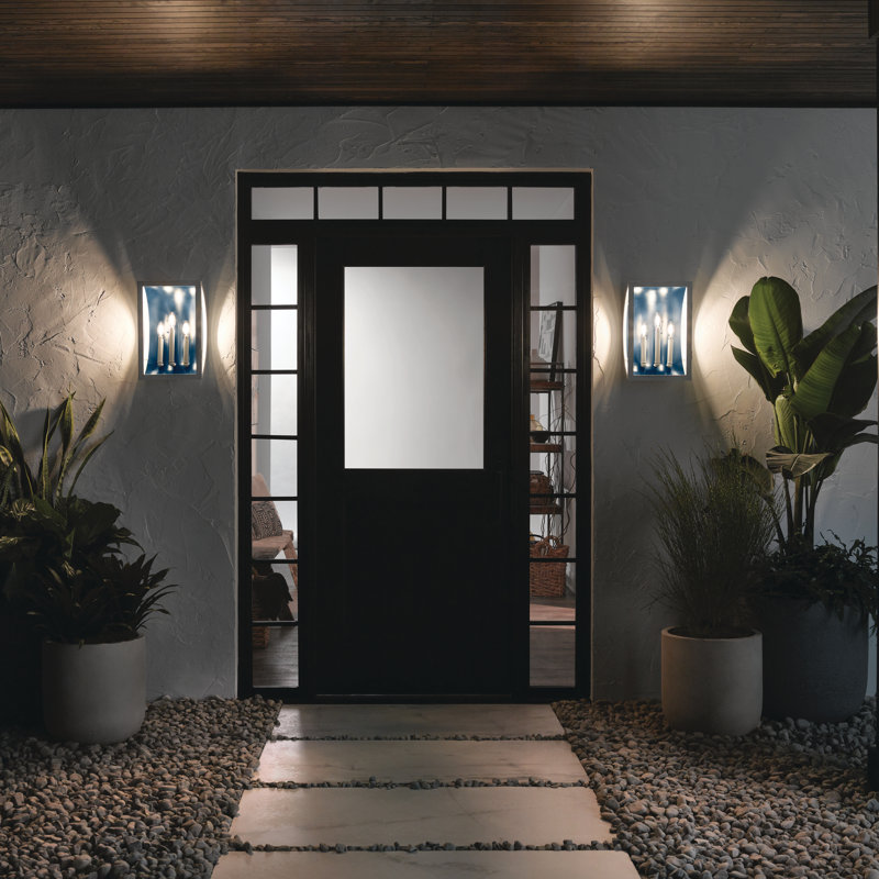 Plafonnier encastré d'extérieur 2 lumières Draughn, Bronze vieilli, H 13,5 po x l 7 po x p 7 po